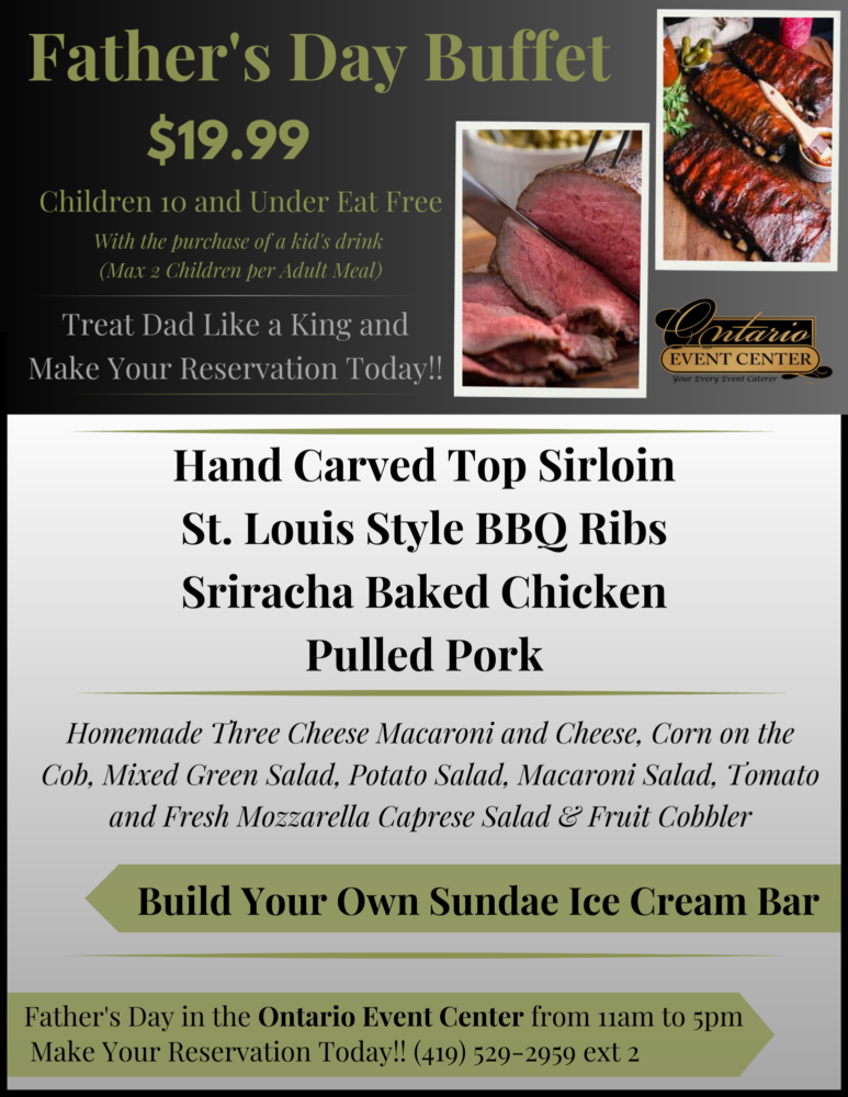 Father’s Day Buffet – Ontario Event Center – Catering Weddings Banquets ...